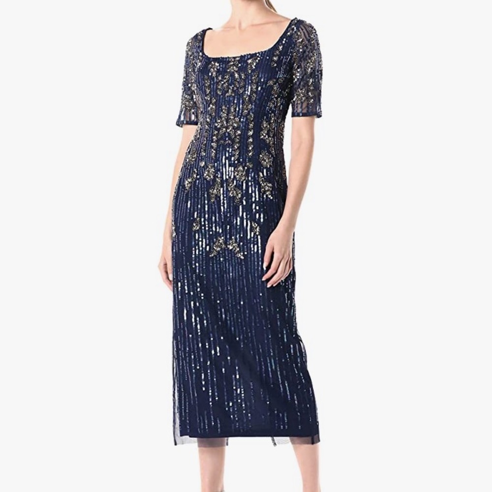 NWT Adrianna Pappell beaded gown